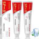 2 Pcs SP-8 Probiotic Whitening Toothpaste, Triple Whitening Care Deep Cleaning Fresh Breath.