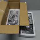 Yisuro Dusk to Dawn Porch Lights, Modern Black Wall Sconce with Crystal Bubble LED, Outdoor Lighting Fixture, 1 Pack