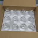 Stemless Wine Glasses, 15 oz Stemless Glasses Set of 12 for Red or White Wine, Stemless Glassware, No Stem Wine Glasses, Drinking Glasses, Clear