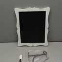 Small Chalkboard Sign with Easel (11x13) + White Liquid Chalk Marker | Hanging or Freestanding Framed Chalkboard with Hand Crafted Sweetheart Frame - Multipurpose