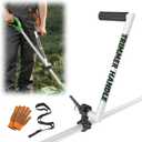 Weed Eater Handle Extension Back Saver, Ergonomic String Trimmer Handle with Shoulder Strap, Weed Wacker Handle Trimmer Grip for Lawn Care, Yard, Landscaping, Trimming (17")