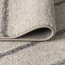 JONATHAN Y Williamsburg Minimalist Stripe Cream/Gray Indoor Area Rug, 5x8, Contemporary, Modern, Easy-Cleaning for Living Room, Bedroom, Kitchen, Pet Friendly, Non-Shedding (MOH201A-5)