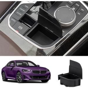 Center Console Organizer Compatible with BMW 1 2 3 4 Series X3 X4 F40 F44 G20 G21 G22 G23 G24 G26 G01 G02 M4 G82 M3 G80 i4 i3 LHD Modification ABS Hidden Storage Box