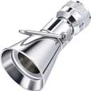 Enhon 2 Setting Pivoting Single Spray Shower Head with Shut Off Valve, Replacement for 52650-PK Compatible with Delta Shower, 2.5 GPM Brass Water Saving Shower Head 1 5/8" Diameter Spray Face(1 Pack)