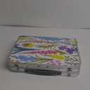 Folding Camping Table 2ft Portable Pinic Table Adjustable Height Small Card Table Aluminum Foldable Lightweight with Carry Handle for Outdoor Indoor Hiking Camp BBQ Beach (Blooming Floral)