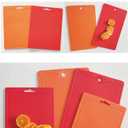 Made in Korea Silicone Cutting Board/Trivet, Non-Slip, 12.2" x 9.3", Dishwasher Safe, Easy Grip, BPA Free, Flexible Mat (Medium, Orange)