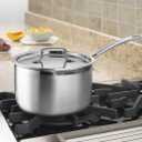 Cuisinart 4-Quart Skillet, Stainless Steel Cookware Multiclad Pro Triple Ply Saucepan w/Cover, MCP194-20N