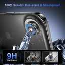 for iPhone Air Lens Protector[Shatterproof 9H Tempered Glass] [1:1 Invisible Ultra Clarity Cover,Black
