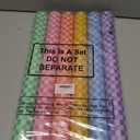 Amazingspark 6 Pcs Pastel Gingham Bulletin Board Paper Roll 19.7'' x 52.5''