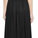 WOOSEA Women Sleeveless Deep V Neck Split Loose Sexy Plain Long Maxi Casual Dress