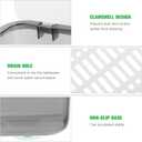 Cabilock Flatware Tray with Lid, Kitchen Cutlery Tray and Utensil Drawer Organizer, Silverware Countertop Storage Container with Cover 10 * 2.8 * 3.9 inches (1pcs)