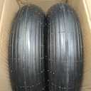 (2-Pack) 4.00-6 Wheelbarrow Tires and Wheels, 13" Pneumatic Tire with 5/8" or 3/4" Bearings, Heavy Duty Replacement Wheel for Wheelbarrow, Garden Cart, Hand Truck
