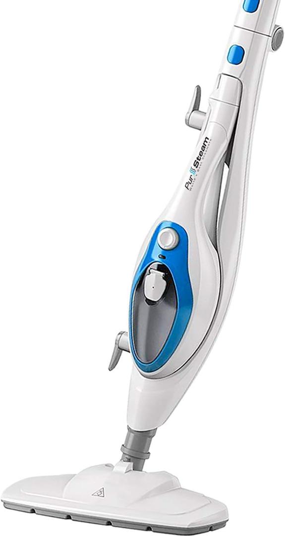 PurSteam Steam Mop with Removable Handheld Steamer - Tile Cleaner, Hardwood Floor Cleaner, Garment, Carpet, Furniture, Kitchen, Windows, Compact with Easy Cleanup