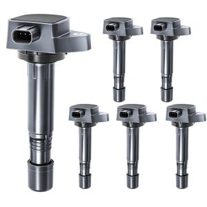 Motorevo Ignition Coil Pack Compatible with Honda Acura 3.5L 3.7L Accord Odyssey Pilot Ridgeline Acura RDX MDX ZDX 2008 2009 2010 2012 2013 2014 2015, Replace UF624 30520RN0A01, Coil, UF624-6PCS