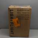 LIGHT FLIGHT Expandable Carry On Luggage 22x14x9 Airline Approved with Double Spinner Wheels, 20 Inch Lightweight Hard Shell Rolling Suitcases with TSA Lock, Black