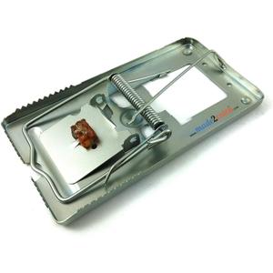 Pack of 4 made2catch Classic Metal Rat Traps Fully Galvanized - Humane Snap Traps That Work, Durable, Reusable and Effective