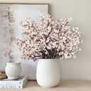 Babys Breath Artificial Flowers, 8 Bundles White Real Touch Fake Flowers Silk Flowers Bulk for Vase Home Office Wedding Spring Indoor Outdoor Centerpiece Table Party Decorations