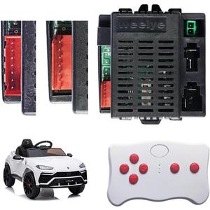 JRRXM 12Volt Weelye RX23 RX18 RX43 2.4G Bluetooth Receiver Control Box Speed Controller Circuit Board Conversion Kit for Power Wheels Upgrade,Kids Ride On Toys Car Replacement Parts Accessories