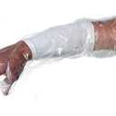 DISPOSABLE SHOWERSOC Hand Cast shower Cover Sleeve Dressing - 50 pack - Large - Fits 17-25" Waterproof Adult Arm Bag Protector Wound Bath Bandage Broken Hand Wrist Finger Elbow