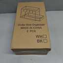 DEKAVA Under Sink Organizer 2 Pack, Bathroom Cabinet Organizer, 2 Tier Sliding Cabinet Basket Organizer Drawer, Multi-Purpose Bath Collection Baskets for Bathroom (Black)