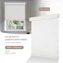 Boolegon Cordless Blackout Roller Shades for Windows, Beige, 32" W x 72" H
