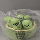 Emotional Support Pickles by Relatable, Cuddly Stuffed Animals and Toys, Squishy Toys and Plushies, Perfect Funny Pickle Gifts for Loved Ones of All Ages, Includes 5 Plushies with Carrying Basket, 5 inches width, 6 inches length, 5 inches height