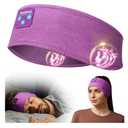 Perytong Sleep Headphones Wireless, Bluetooth Sports Headband Headphones with Ultra-Thin HD Stereo Speakers Perfect for Sleeping,Workout,Jogging,Yoga,Insomnia, Air Travel, Meditation (Violet)