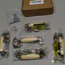 5 Pack 4 1/2" Drop Handle Ceramic Drawer Pull Antique Bronze Dresser Pull for Kitchen Cabinet Knobs 4.5 Inch 114mm Center to Center Spacing (4,4.5 in Hole Centers)