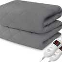 Heated Mattress Pad King Size, Electric Mattress Pad Cover w/Dual Control 8 Heating Settings, Bed Warmer w/ 4 Auto Shut Off Settings, UL Certified, Deep Pocket, Machine Washable, Dark Grey