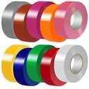 Electrical Tape Matte Rainbow 10 Colors Pack 3/4-Inch by 60 Feet, Waterproof,Strong Adhesive, Durable, Easy-Wrap