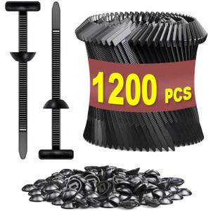 Cable Tie Buckle 1200 PCS (1200 Straps +1200 Buckles)- Nylon Universal Zip Lock pro Cable Ties for Heavy Duty, Self-Locking Zip Ties Holder for Car Daily Repair