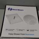 NearMoon Rain Shower Head, High Flow Stainless Steel Square Rainfall Shower, Waterfall Bath Shower Body Covering, Ceiling or Wall Mount (12 Inch, Brushed Nickel)