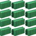 12Set Floral Foam Blocks Cage Holder for Flower Arrangements Supplies, Bouquet Holder, Rectangle, 11.8 x 4.7 x 3.1 Inch (12, Classic)