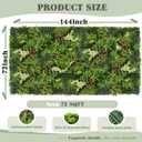 TTTM Artificial Greenery Hedge Panel Wall Decor: 72"X144" (72 SQFT)