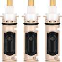 Qunclay 3 Pack Handle Faucets Tub Bathtub Shower Cartridge Replacement Tool Brass and Plastic Shower Part Compatible with Moen 1222 Replacement Cartridge Kit