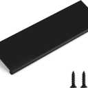 Rergy 4 Pack Black Cabinet Pulls Kitchen Cabinet Handles, Dresser Drawer Hardware Cabinet Edge Pull, 5in Cabinet Finger Pulls LS7030BK128 (Hole Center: 5in(128mm))