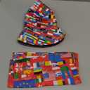World Cup American Flag Bucket Hat 4th of July Bucket Hat with American Face Mask Gifts Men Women World Cup Merchandise