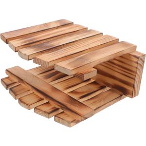 Vintage Wooden Napkin Holder: Paper Towel Holder With Anti-slip Pads Farmhouse Kitchen Decor For Dining Room Table Countertop And Coffee Shop