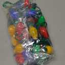 Windy City Novelties 4 Pack LED Light Up Christmas Bulb Necklace with 6 Dynamic Light Modes  Flashing Holiday Accessory for Parties, Parades & Festive Events