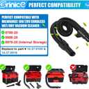 14-37-0105 Vacuum Hose Compatible with Milwaukee M18 Vacuum 0780-20 0880-20 0970-20, for Milwaukee 18v/28v Wet/Dry Vacuum Hose Replacement Assembly, Only fit Inside Hose Storage Vacuum, Black