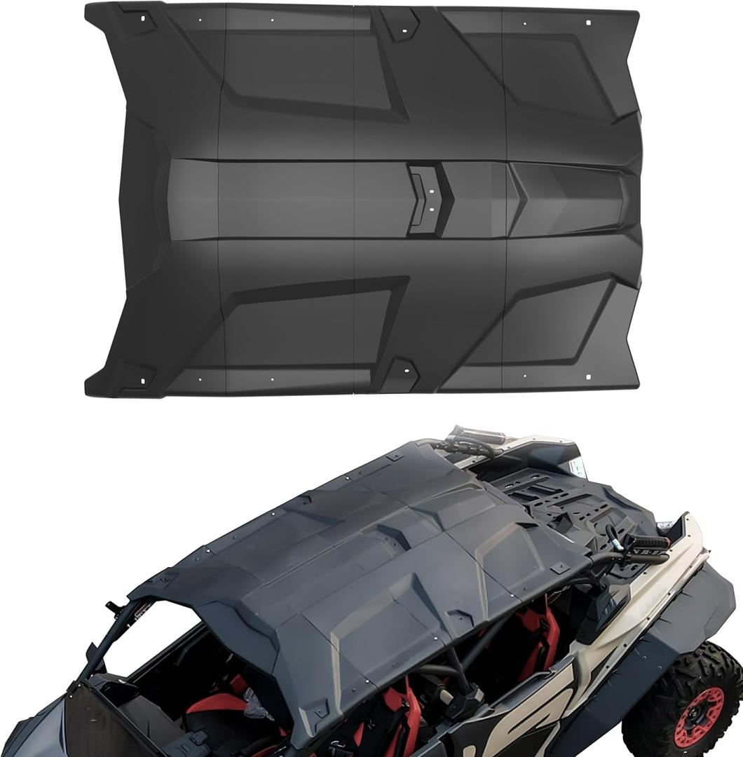 Hard Roof for Maverick X3 MAX 2017+, 4 Seater Combination Dustproof Roof Top Sun Visor 4 Door Sport Roof Cover for 2017-2025 Can Am Maverick MAX Turbo RR / X3 Max Turbo R Accessories