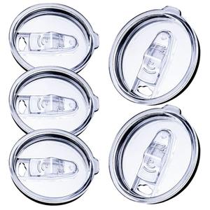 5 PCS 30 oz tumbler lid, Slide Spill Proof Cup Cover For 14 oz Coffee Mug and 35 oz travel mug, 32 ounce swig Tumbler lid replacement - Inside diameter 3.7 to 3.74 inches,BPA Free