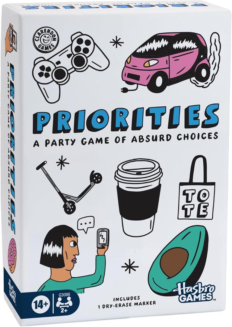 Priorities Game | A Party Game of Absurd Choices | Hilarious Card Games for Adults and Teens | Ages 14+ | 2+ Players | 30 Mins.