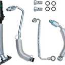 Xintre 4PCS Turbo Oil Return Drain Line and Oil Feed Pipe Kit Compatible with Chevy Cruze Sonic Trax & Buick Encore 1.4 L4 55568031 55592600 25198546 55567067 55587854