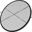 Stanbroil Heavy Duty X-Marks Fire Pit Cooking Grill Grates with Support X Wire, 24" Outdoor Round Cooking Grate BBQ Campfire Grill Grid - Camping Cookware