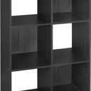 ClosetMaid 1574 Cubeicals Organizer, 6-Cube, Black, 6 Shelves