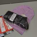 100% Merino Wool Beanie for Women, Men - Set Adult Skull Cap 17.5um & Socks (Heather Lilac, Small-Medium)