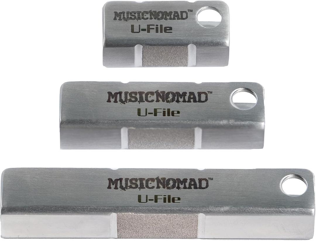 MusicNomad U-File Single Fret Leveler, 3-Pack MN813
