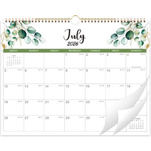 Calendar 2026-2027 - Wall Calendar 2026-2027-, 18 Month Calendar from Jul. 2026 -Dec. 2027, 14.6" x 11.4", Twin-Wire Binding, Hanging Hook, Holidays, Julian Dates, Thick Paper