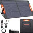 SOKIOVOLA NType 16BB 100W Portable Solar Panel for EF/Jackery/Bluetti/Anker Power Station,ETFE Foldable Solar Panel Charger 25% High Efficiency USBA & QC3.0 Output IP68 for Blackout Camping RV